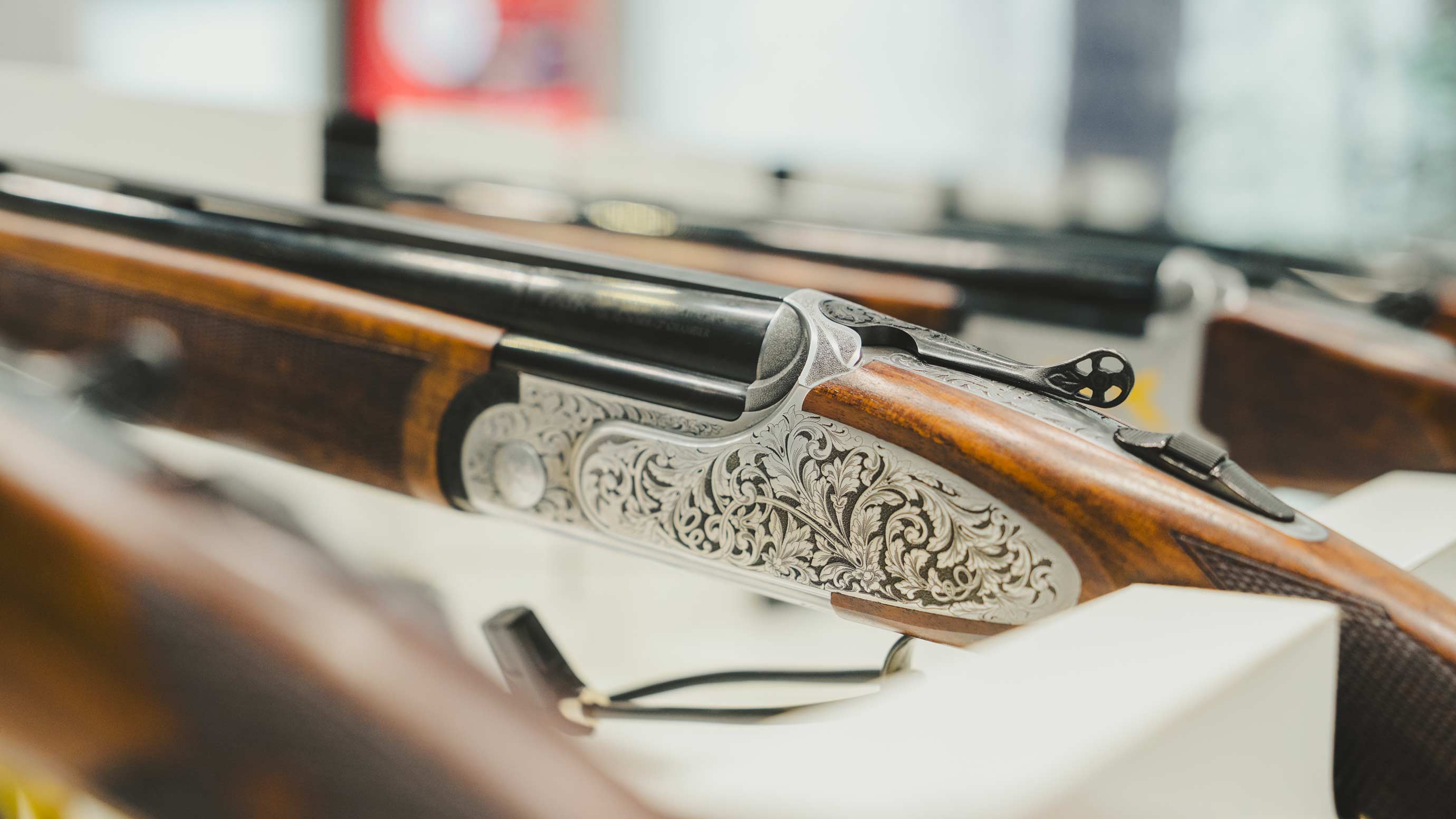 Nahaufnahme einer Langwaffe